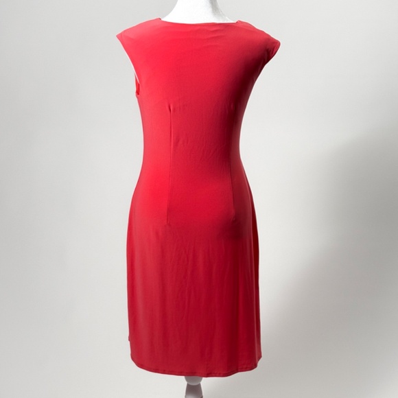 🌺👗 Dressbarn Coral Pink Midi Dress – Size Small – Retail: $50 🌸✨ - Picture 4 of 14